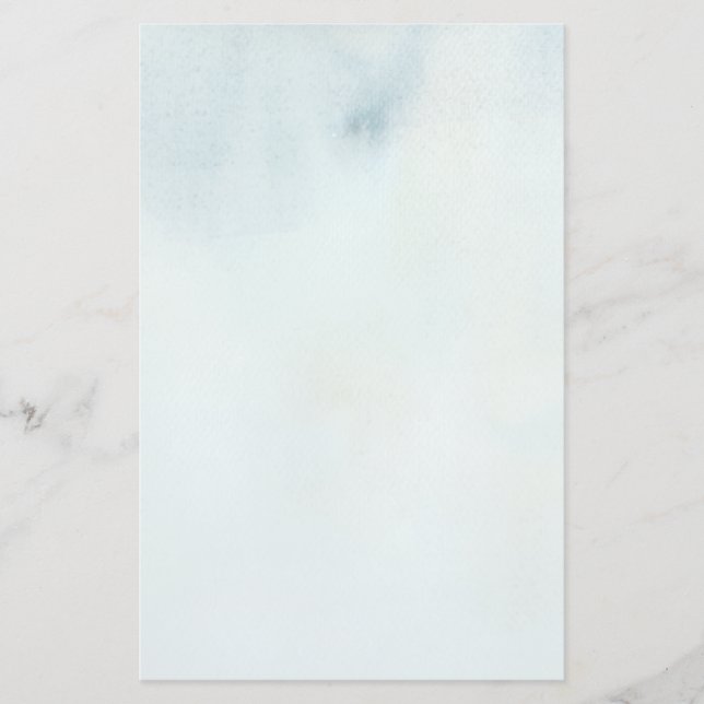 vattenfärgsbakgrund i pastellblått och gult brevpapper (Framsida)