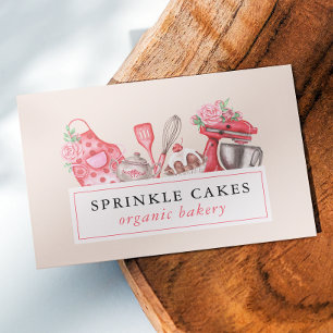 Vattenfärgsbakning och kokning Utensil Baker Visitkort