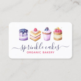 Vattenfärgsbakverk och Anpassningsbar av sötsaker  Visitkort