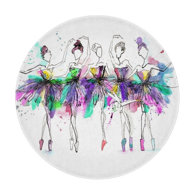 Vattenfärgsballerinas: Ljusdoftillustration (Framsidan)