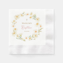 vattenfärgsbaptism daisy pappersservett