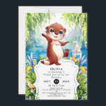 Vattenfärgsbarn Kids Otter Birthday Inbjudningar<br><div class="desc">Börja magiska firande med vår "Watercolor Kids Otter Birthday Bjud". Dessa inbjudningar har en charmerande vattenfärgsbild av lekfulla träd i en serenakvatisk miljö, kompletterad med mjuka penseldrag som fångar förflyttningen av vatten och den naturliga miljön. Utformningen användor till att nysta färg och flöda linjer för att förmedla en känsla av...</div>