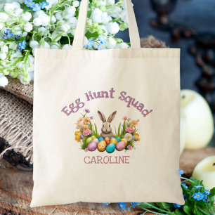 Vattenfärgsbarn Påskhare Egg Hunt Kids Tygkasse
