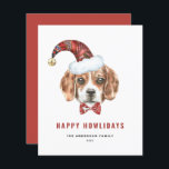 Vattenfärgsbeagle Santa Lycklig Howlidays-kort<br><div class="desc">Lycklig Howlidays! Skicka ditt helgdag önskemål till familj och vänner med det här anpassadets helgdag-kort. Den har en vattenfärgsbeagle med en julhatt. Anpassa det här beagle-helgdag genom att lägga till information. Julkortet i hund finns på andra djurhållare.</div>