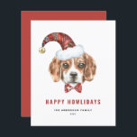 Vattenfärgsbeagle Santa Lycklig Howlidays-kort<br><div class="desc">Lycklig Howlidays! Skicka ditt helgdag önskemål till familj och vänner med det här anpassadets helgdag-kort. Den har en vattenfärgsbeagle med en julhatt. Anpassa det här beagle-helgdag genom att lägga till information. Julkortet i hund finns på andra djurhållare.</div>