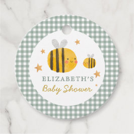 VattenfärgsBee Honung Sweet Baby Shower Gåvor Etiketter