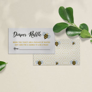 Vattenfärgsbees dykare Raffle Biljett Tilläggskort