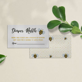 Vattenfärgsbees dykare Raffle Biljett Tilläggskort