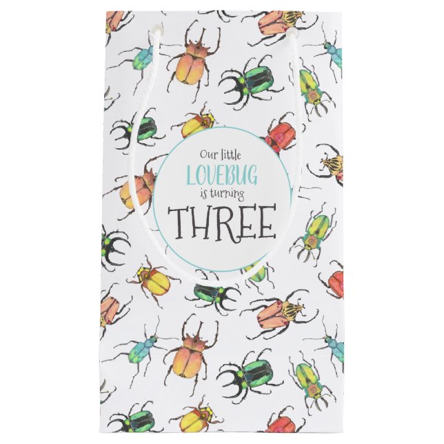 Vattenfärgsbeetrar med Hearts Medium Gi i kärlek K (Framsidan)