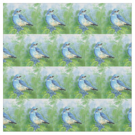 Vattenfärgsberg Blåfågelart Art Tyg