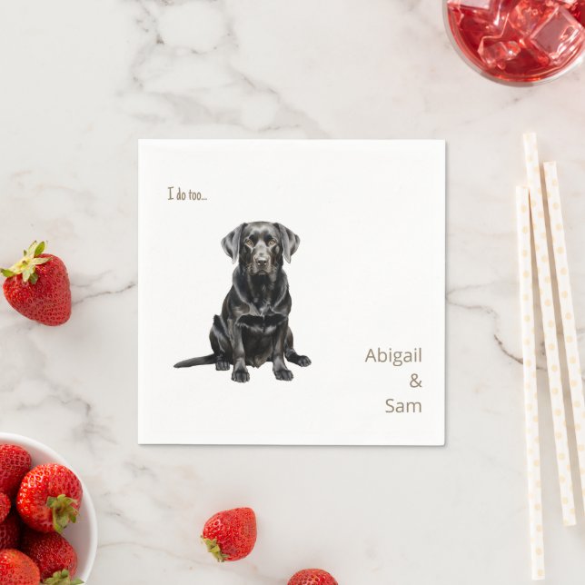 Vattenfärgsbild III Bröllop Pappersservett (Insitu)