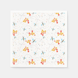 Vattenfärgsbinmönster Pappersservett