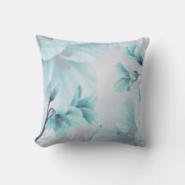 Vattenfärgsblå blått vattenblått vattenblått vatte kudde