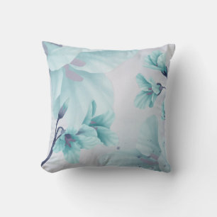 Vattenfärgsblå blått vattenblått vattenblått vatte kudde