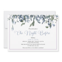 Vattenfärgsblå Blommigt Natten före