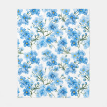 Vattenfärgsblå Glöm mig inte Flower Mönster
