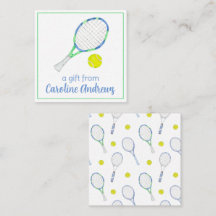 Vattenfärgsblå och Grönt tennis Gift-hölje