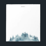 Vattenfärgsblå vinterskog anteckningsblock<br><div class="desc">Ett vinterland inspirerade till anteckningsblock med vattenfärgbilder av blåskog. Det här anteckningsblocket med vattenfärgsskogar blir en perfekt som personlig.</div>