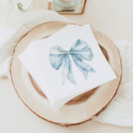 Vattenfärgsblåa armminimalister Toile Baby dusch Pappersservett