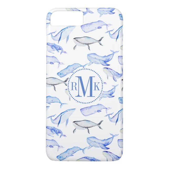 Vattenfärgsblåaktig Mönster Case-Mate iPhone Skal (Baksida)