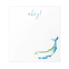 Vattenfärgsblåaktig Personlig, lager Anteckningsblock