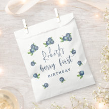 Vattenfärgsblåbär 1 år party