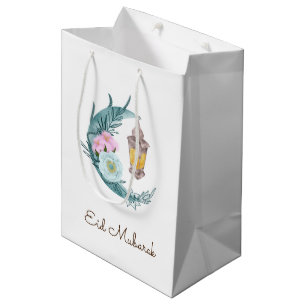 Vattenfärgsbläck Eid Mubarak Gift Bag