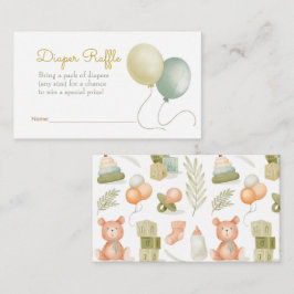 Vattenfärgsblad Baby Leksak Raffle Raffle Tilläggskort