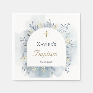 vattenfärgsblad Baptism Pappersservett
