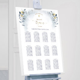 vattenfärgsblad Baptismsätesdiagram Poster