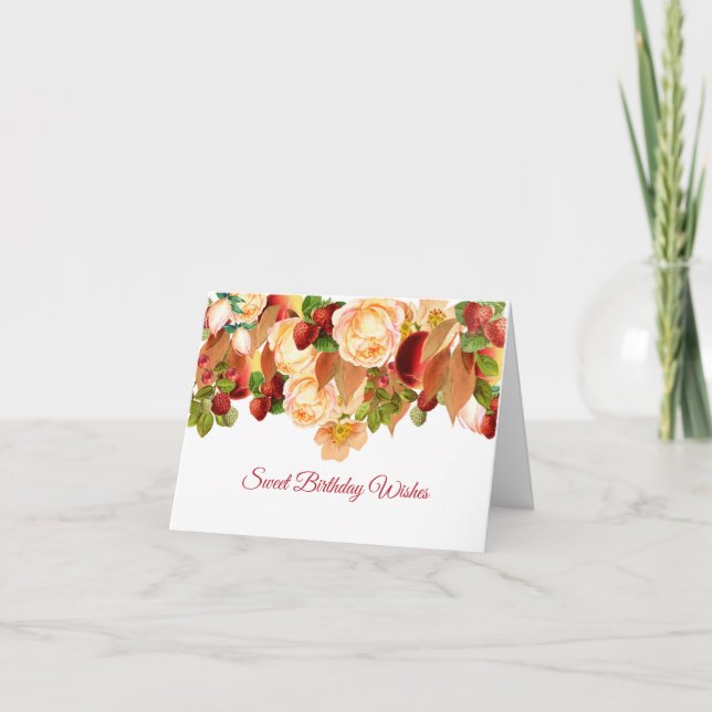 Vattenfärgsblad Ro och kombinerat årstidsbälte Kort (Framsida)