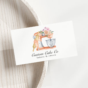 Vattenfärgsblandare kummel + bakverk, Affärskort Visitkort