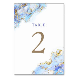 vattenfärgsblått bläck Bordsnummer 2