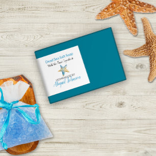 Vattenfärgsblått ivorianskt styrt soapetikett för  mat etiketter