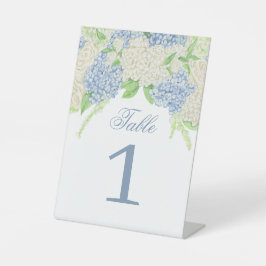 Vattenfärgsblått och vitt Hydrangea Bröllop