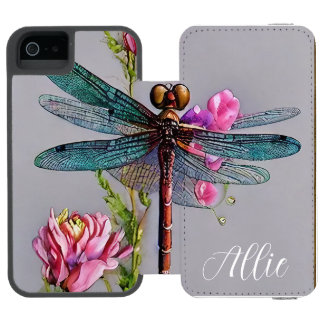 Vattenfärgsblått Vinge Dragonfly