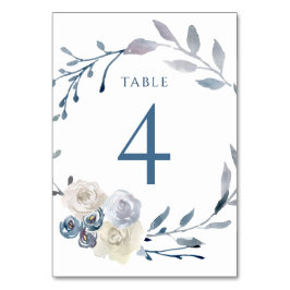 vattenfärgsblåvitling blommigt Bordsnummer 4