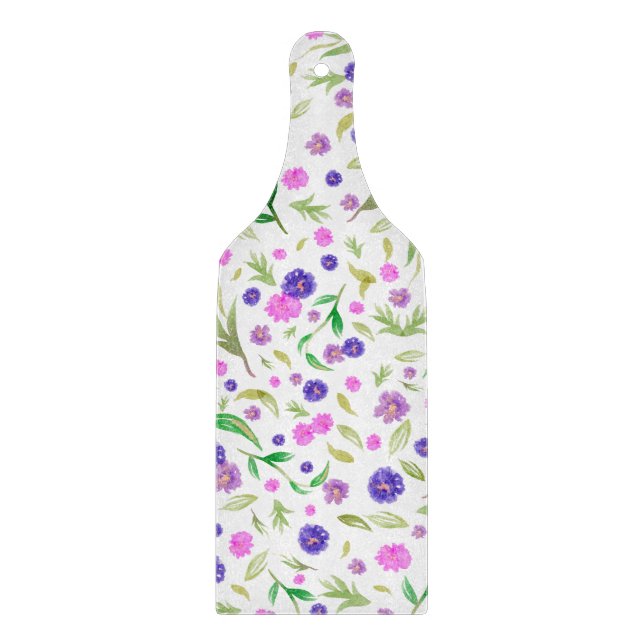 Vattenfärgsblomma - Gift för nylott par (Framsidan)