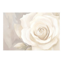 Vattenfärgsblomma i abstrakten vit ros.