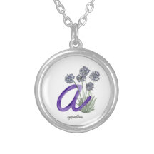 Vattenfärgsblomma i Brev ’A’