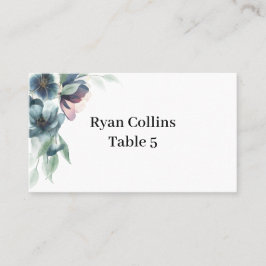 Vattenfärgsblomma Placeringskort