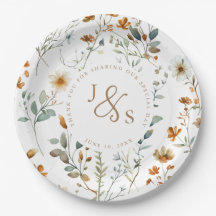 Vattenfärgsblomma vild Boho bröllop