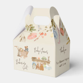 Vattenfärgsblomma Vild Boho Nursery Baby Shower Presentaskar