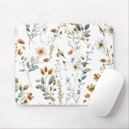 Vattenfärgsblomma vild Boho stil Musmatta