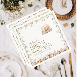 VattenfärgsBlommigt Bok-Thned Blommigt Party Pappersservett