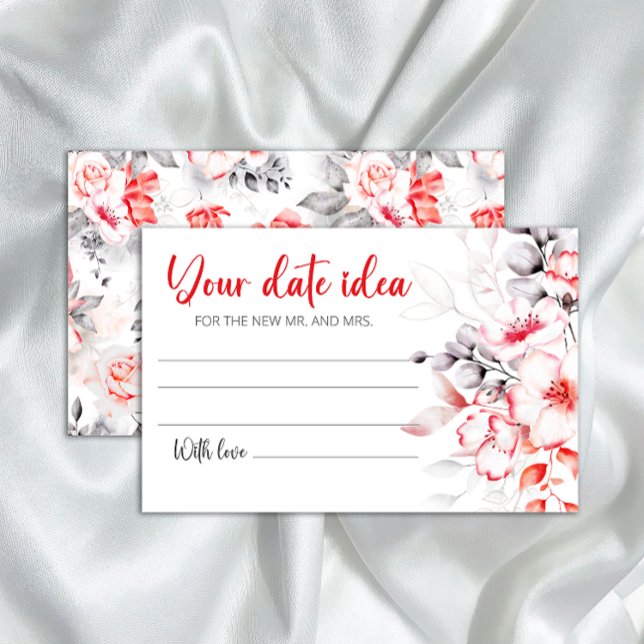 Vattenfärgsblommor Datum kvällstankar. Datum burk Brevpapper (Skapare uppladdad)