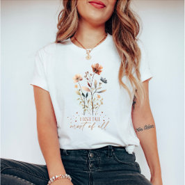 Vattenfärgsblommor för Fall Älskare T Shirt