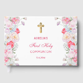 Vattenfärgsblommor första kommunfullmäktige Guest  Gästböcker