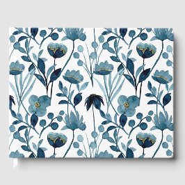 Vattenfärgsblommor Guest Bok