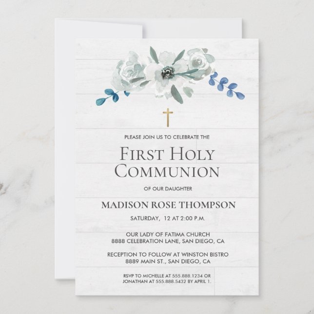 Vattenfärgsblommor Guld Kor 1:a Heligan Kommunisio (Framsida)